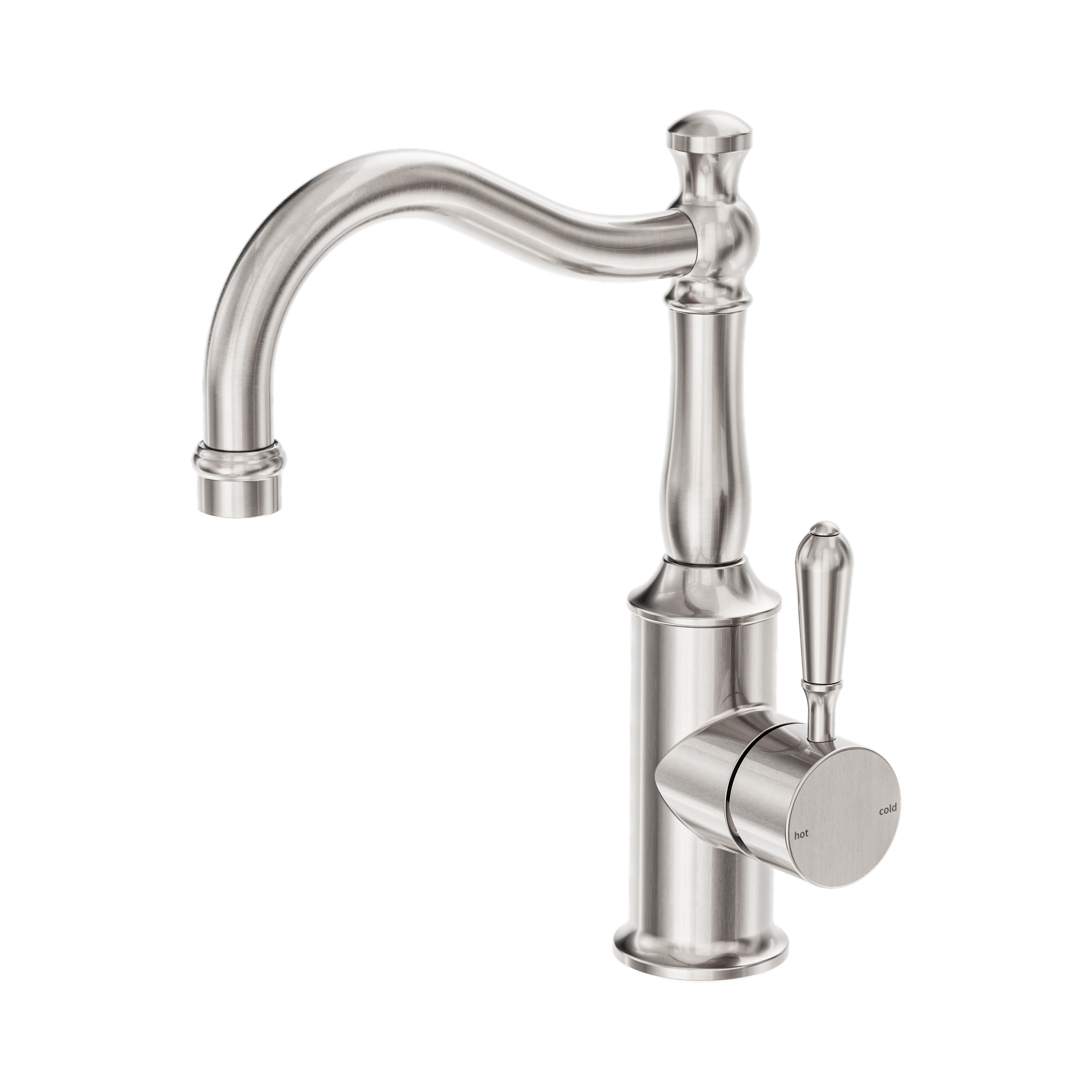 York Basin Mixer Hook Spout With Metal Lever