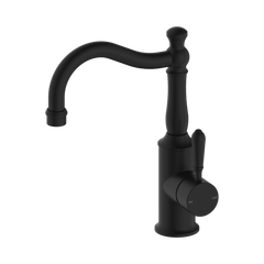 York Basin Mixer Hook Spout With Metal Lever