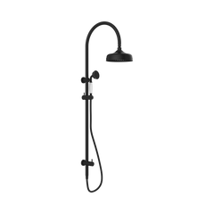 York Twin Shower With White Porcelain Hand Shower