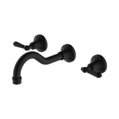 York Wall Basin Set With Metal Lever