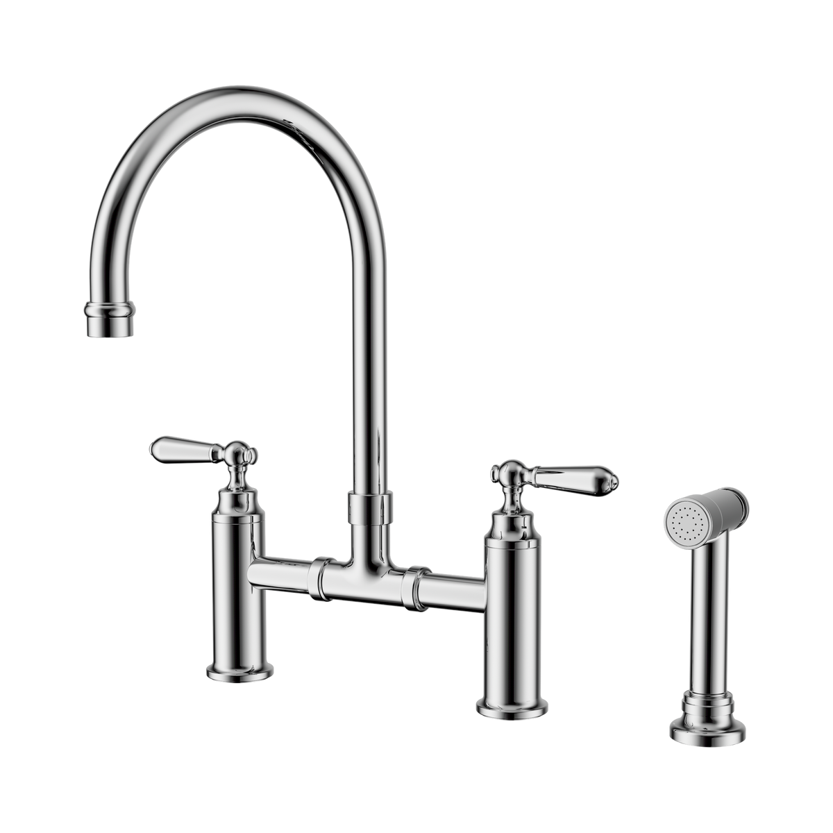 York Bridge Kitchen Set With Hand Spray