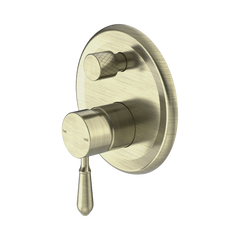 York Shower Mixer With Diverter With Metal Lever