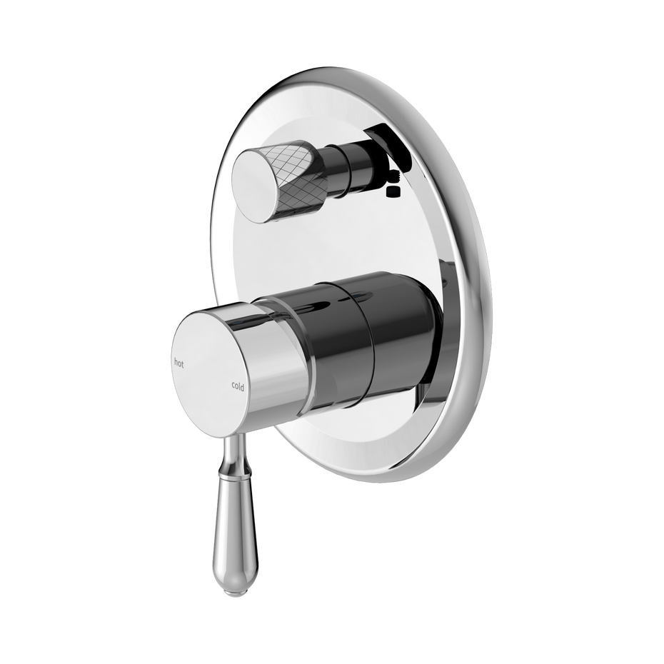 York Shower Mixer With Diverter With Metal Lever