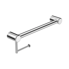 Mecca Care 32mm Grab Rail With Toilet Roll Holder 450mm
