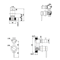 Mica Shower Mixer Diverter – BODY