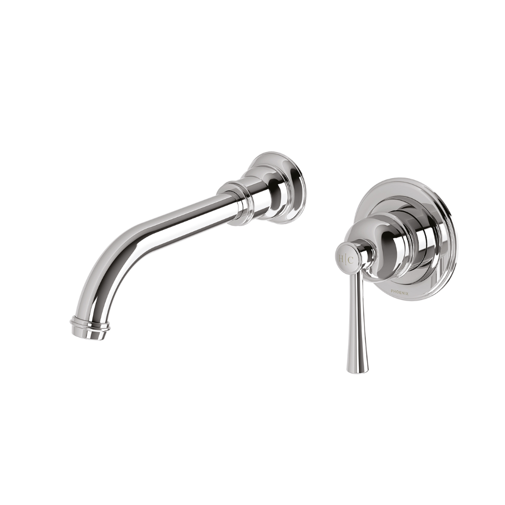 Cromford SwitchMix Wall Basin / Bath Mixer Set 180mm (Complete Kit)