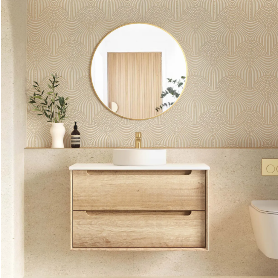 Byron Natural Oak Vanity - 900mm