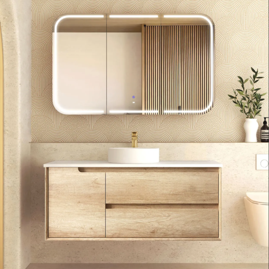 Byron Natural Oak Vanity - 1200mm