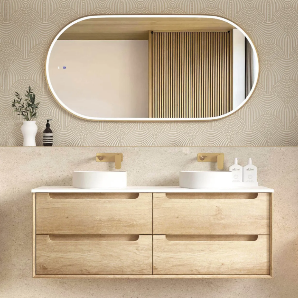 Byron Natural Oak Vanity - 1500mm