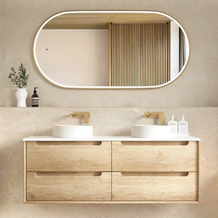 Byron Natural Oak Vanity - 1500mm