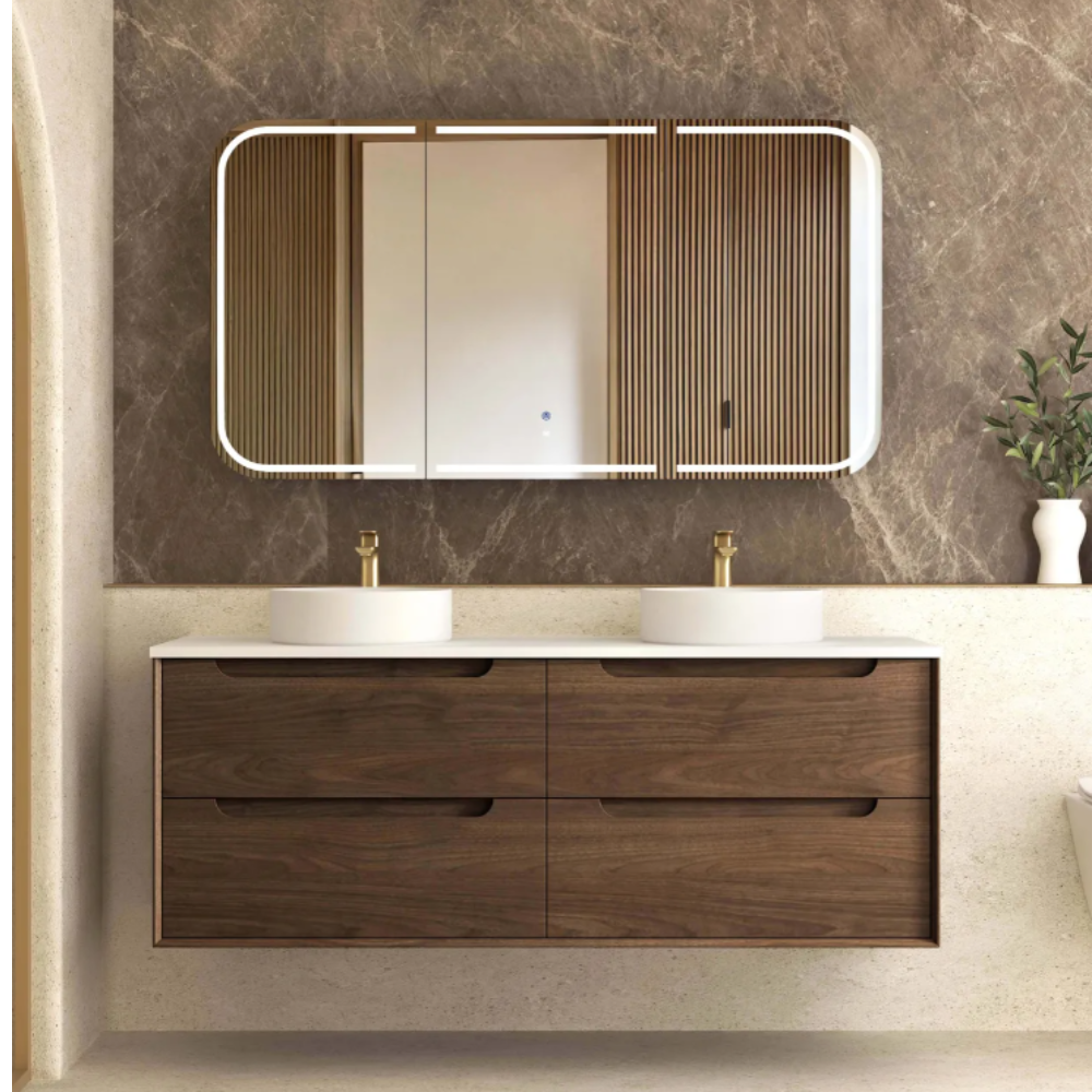 Byron Sable Walnut Vanity - 1500mm