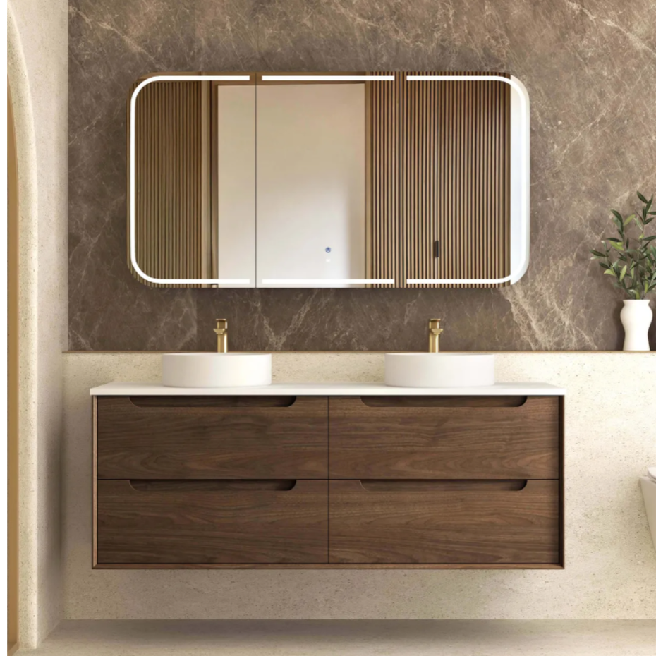 Byron Sable Walnut Vanity - 1500mm