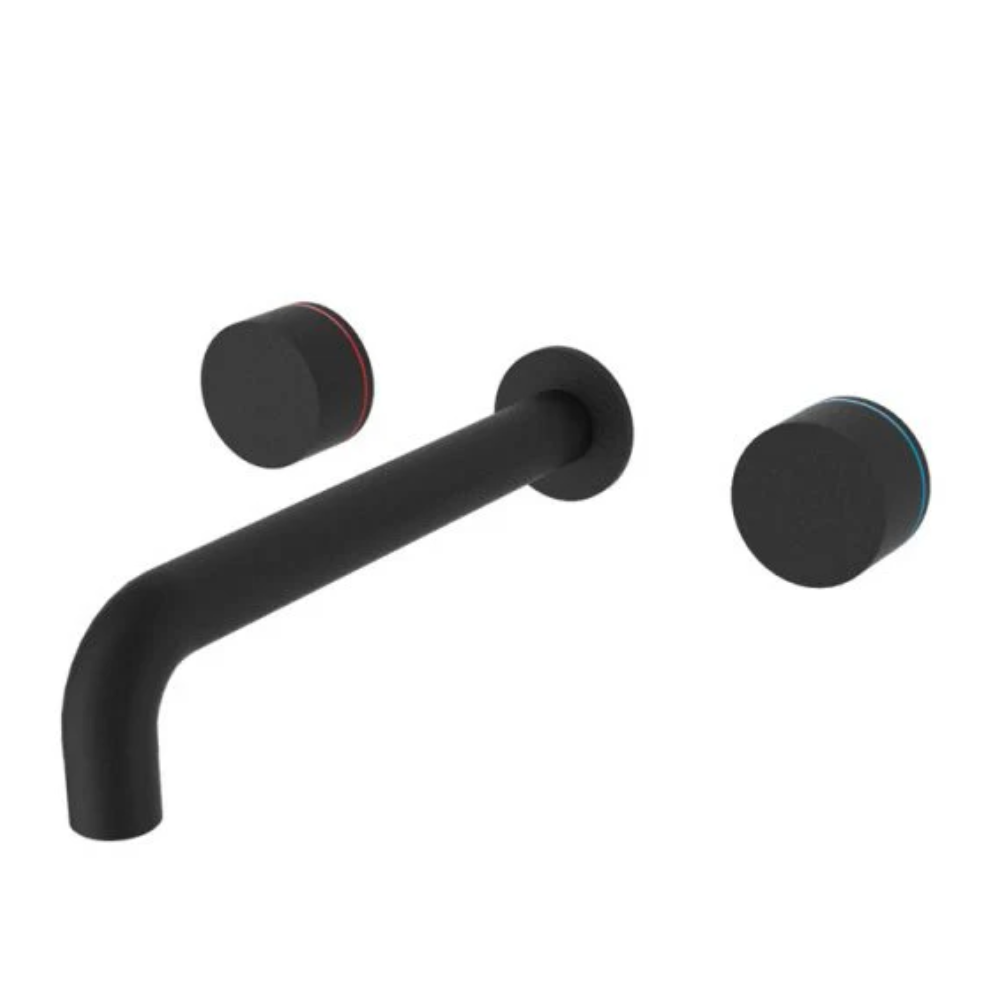 Nero Kara Wall Basin/Bath Set 217mm Spout