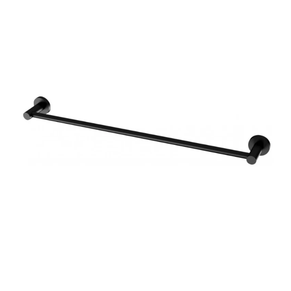Agro Single Towel Rail 750mm - Matt Black