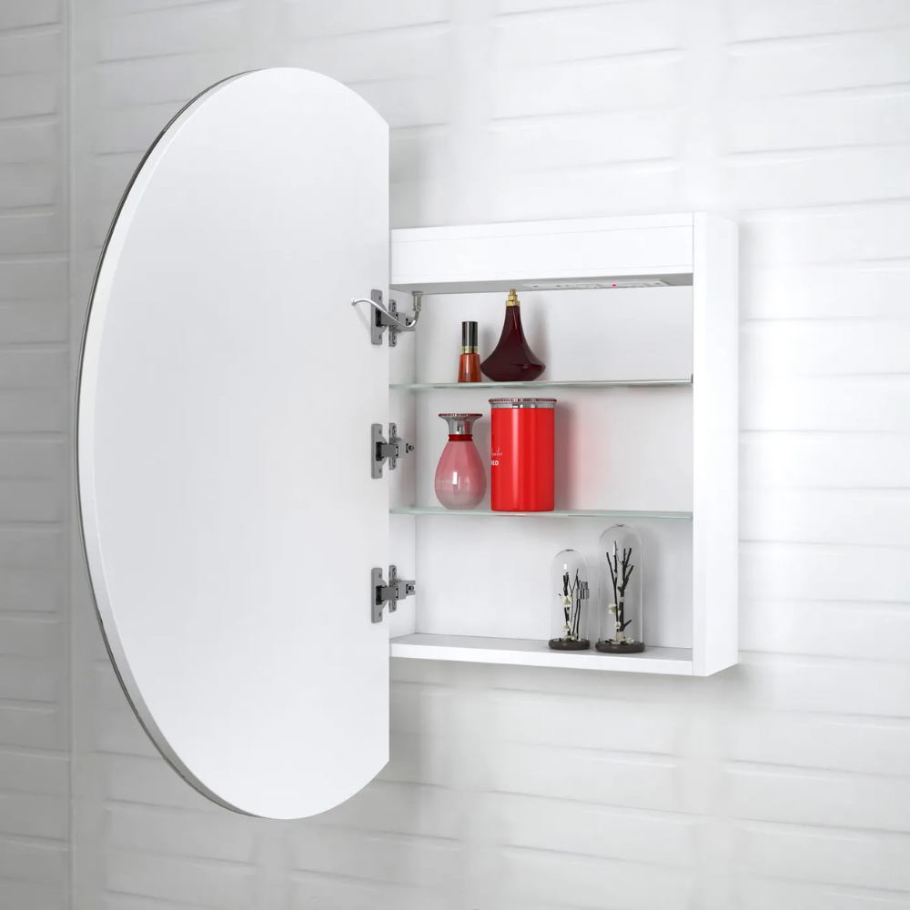 LED London Shaving Cabinet Matte White - 800MM
