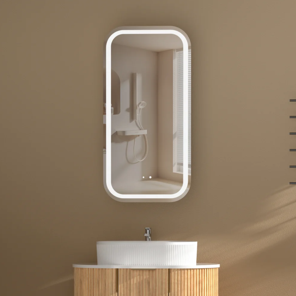 Earls 450x900mm Squircle Shaving Cabinet with or without LED.