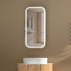 Earls 450x900mm Squircle Shaving Cabinet with or without LED.