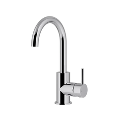 Meir - Round Gooseneck Basin Mixer with Cold Start