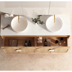 Laguna Timber finish 1500 Wall Hung Vanity