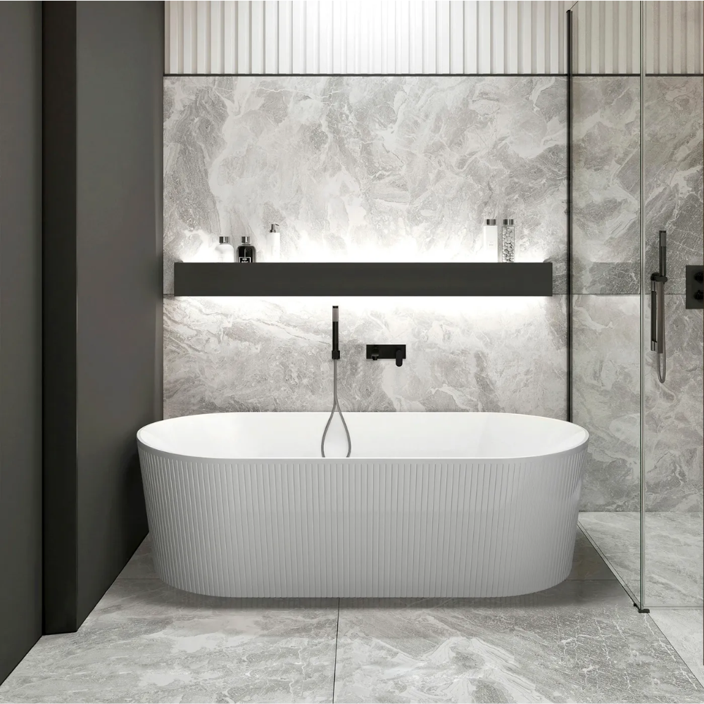 NOOSA Freestanding Bath 1500mm Gloss White