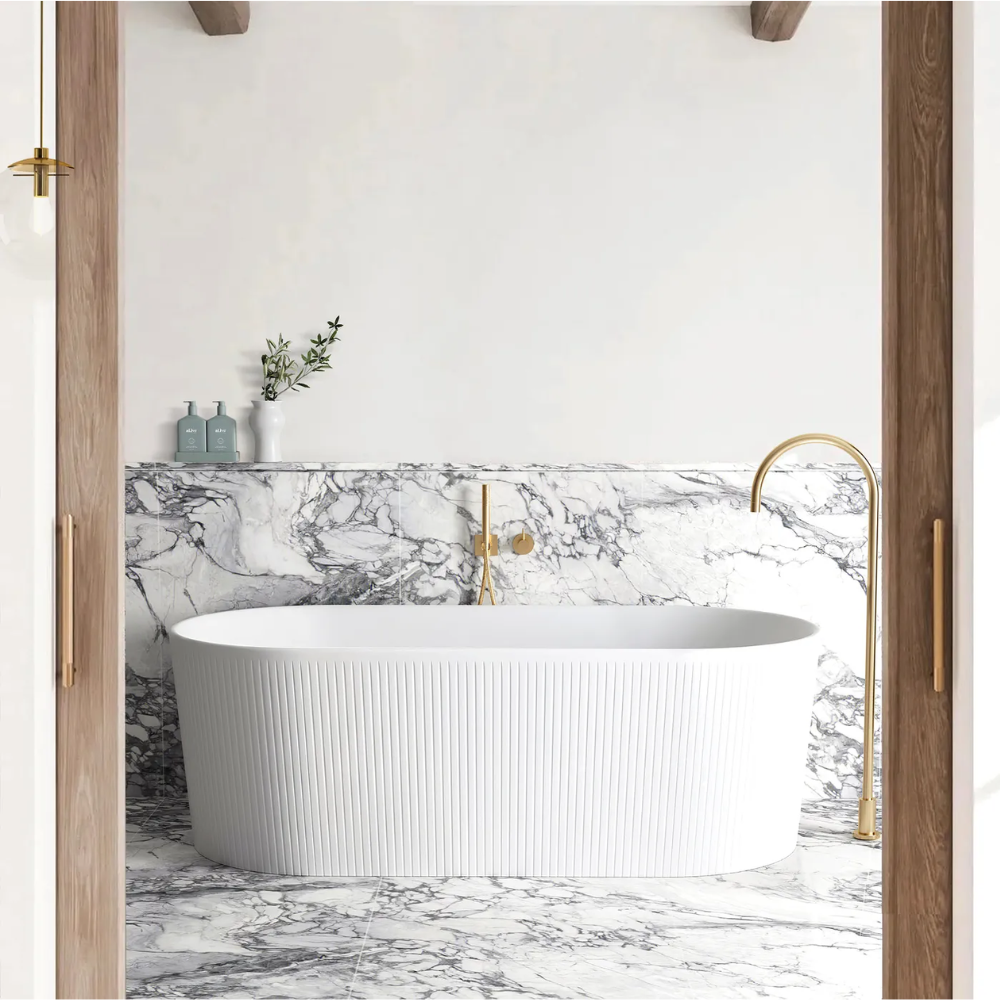 NOOSA Freestanding Bath 1500mm Gloss White