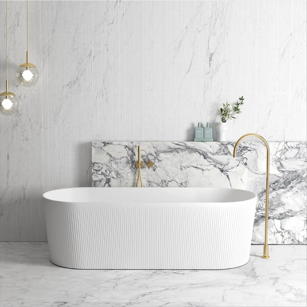 NOOSA Freestanding Bath 1500mm Gloss White