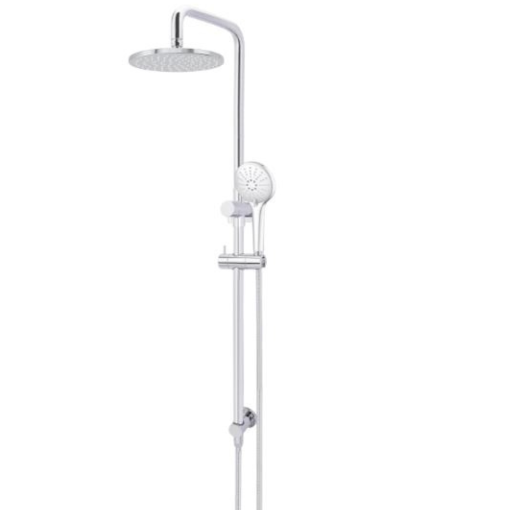 Round Combination Shower Rail, 200mm Rose, Three-Function Hand Shower