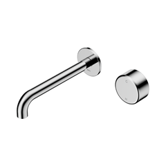 Serenity Progressive Wall Basin Mixer 185mm Spout