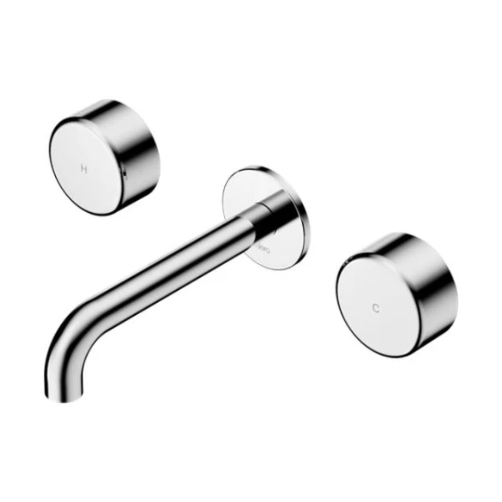 Serenity Wall Basin Set 185mm Spout With Metal Handle