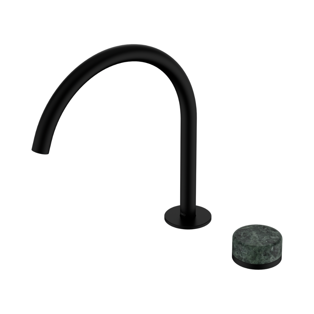 Serenity Progressive Bath/Kitchen Mixer Arc Spout With Verde Alpi Handle