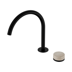 Serenity Progressive Bath/Kitchen Mixer Arc Spout With Rome Travertine Handle