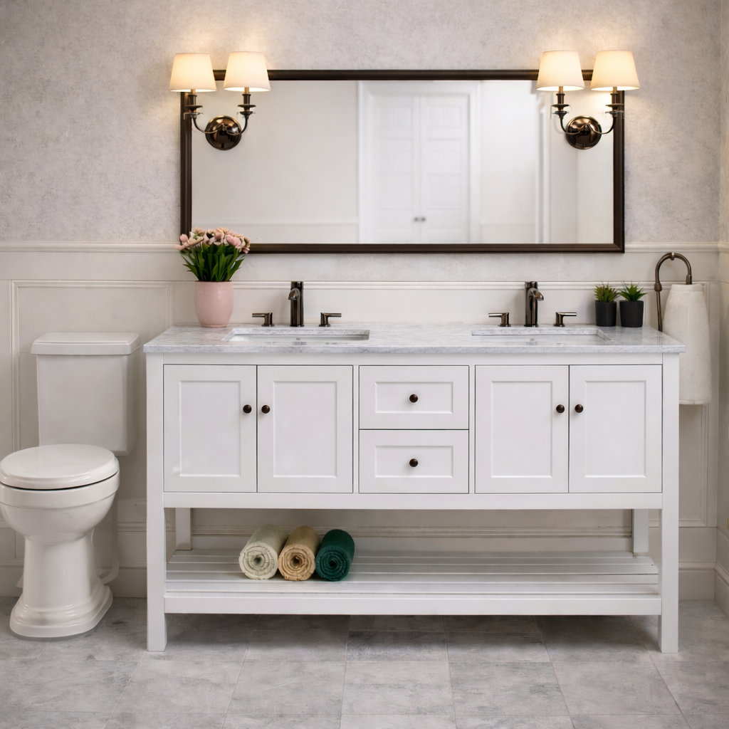 PARIS 1500mm Bathroom Vanity Double Basin