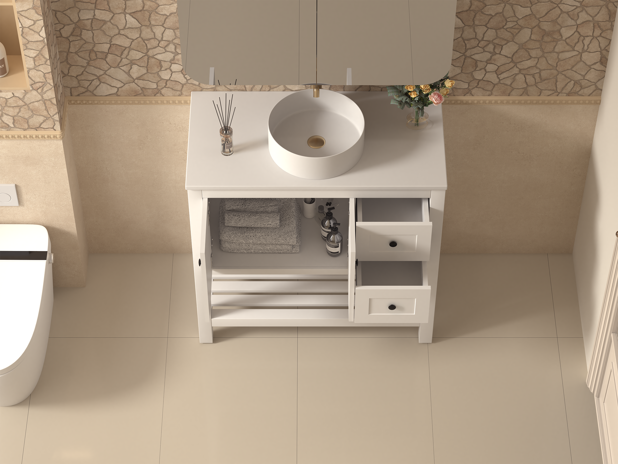 PARIS 900mm Bathroom Vanity