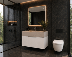 Laurent Travertine finish Wall Hung Vanity basin top 750mm - Top only
