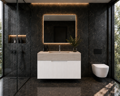 Laurant Travertine finish Wall Hung Wall Hung Vanity basin top 900mm