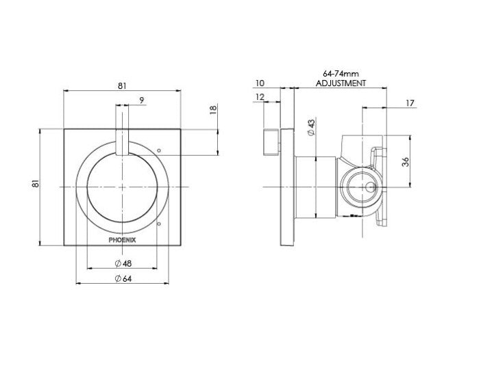 Ortho Shower / Wall Mixer
