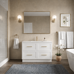 Lily 1200mm Hampton Shaker Style Freestanding Bathroom Vanity
