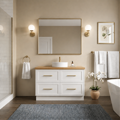 Lily 1200mm Hampton Shaker Style Freestanding Bathroom Vanity