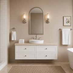 Lily Wall Hung 1200mm Hampton Shaker Style Bathroom Vanity