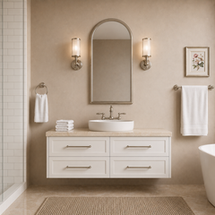 Lily Wall Hung 1500mm Hampton Shaker Style Single Basin Bathroom Vanity