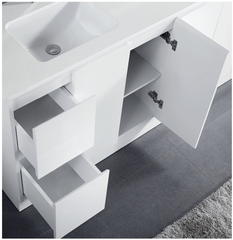 Sammy Gloss White Freestanding Vanity 1200mm - Cabinet Only