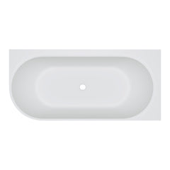 Matta Left-Hand Solid Surface Corner Bath, 1750mm