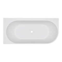 Matta Right-Hand Solid Surface Corner Bath, 1750mm