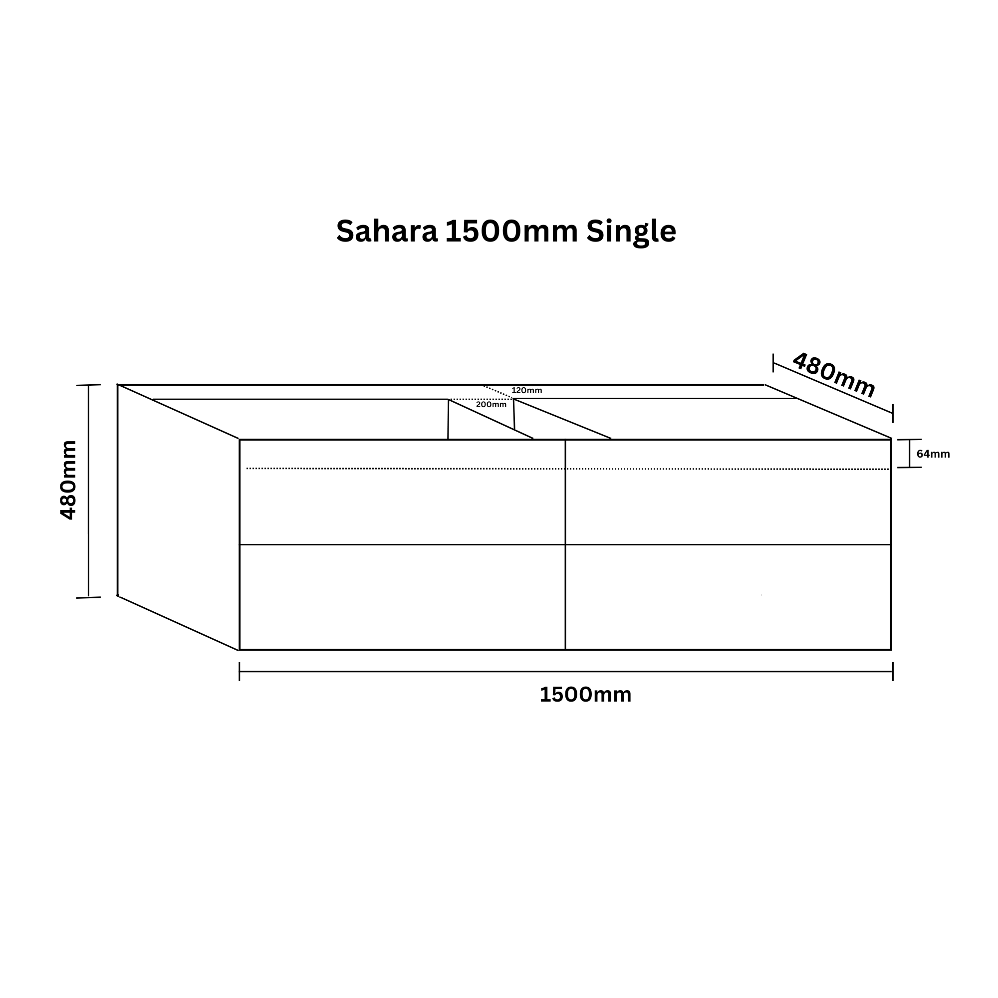 Buy Sahara 1500 Double or Single Wall Hung Messmate Timber Bathroom