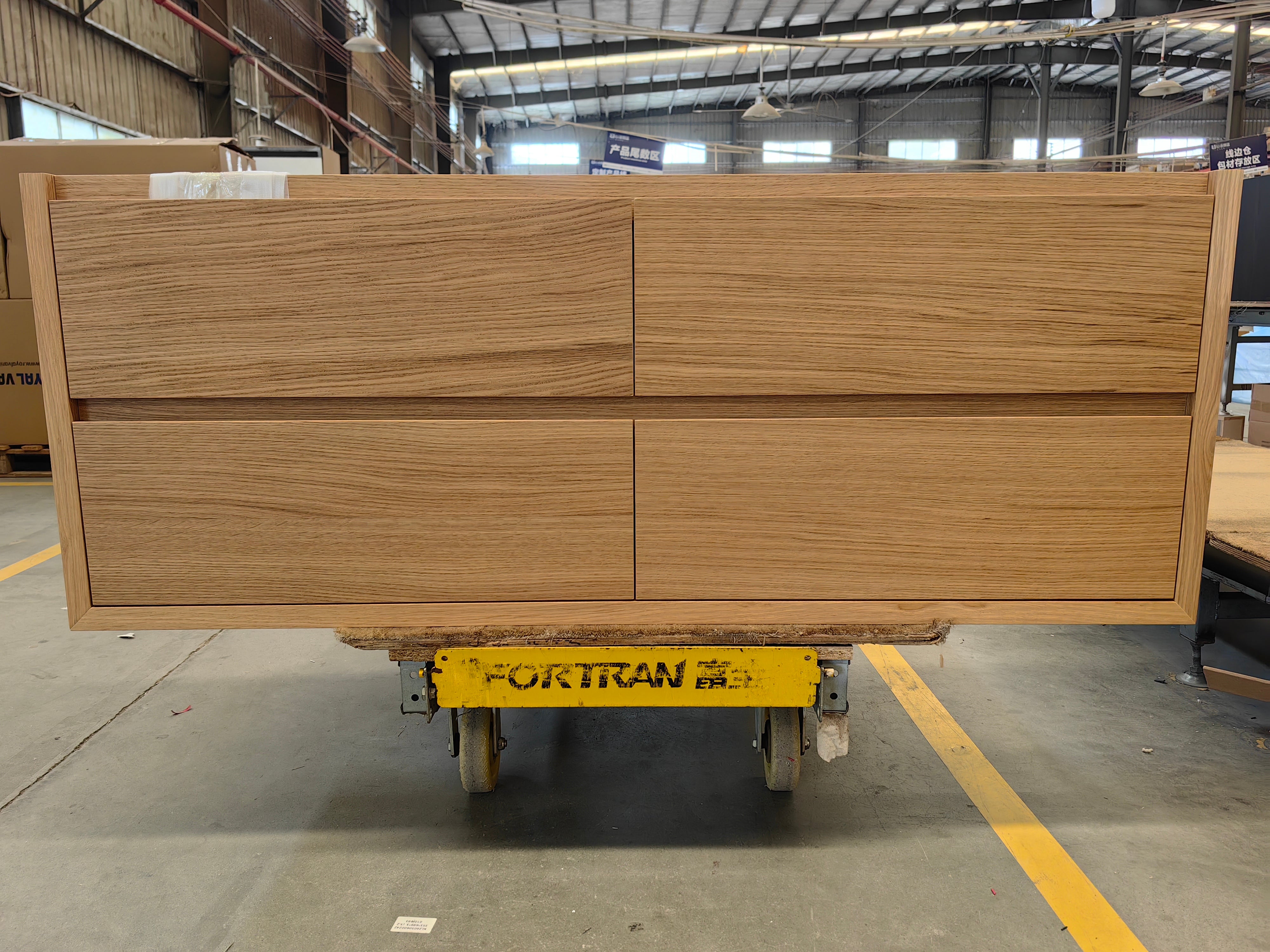 Sahara (MK2) 1500mm Single Wall Hung Natural Oak Timber Veneer Bathroom Vanity