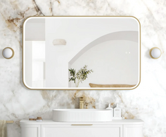 LED Newport Metal Frame Mirror