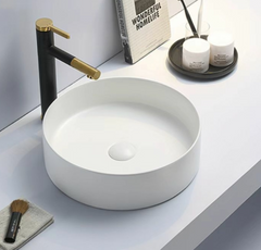 394mm Round Basin - Available in Gloss White, Matte White and Matte Black