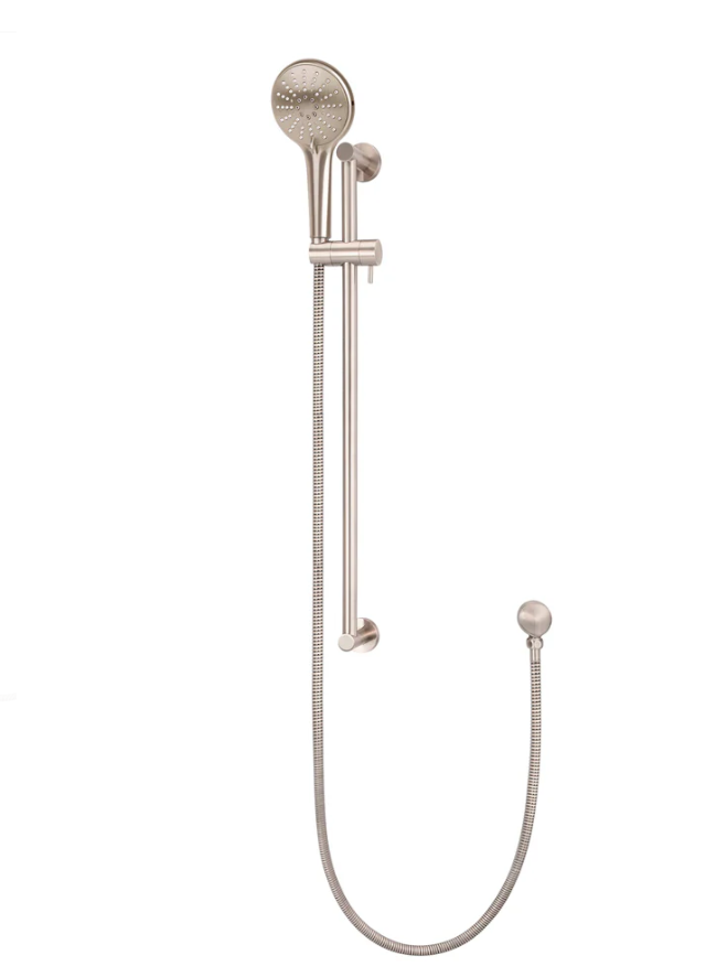 Meir - Round Three Function Hand Shower on Rail Column