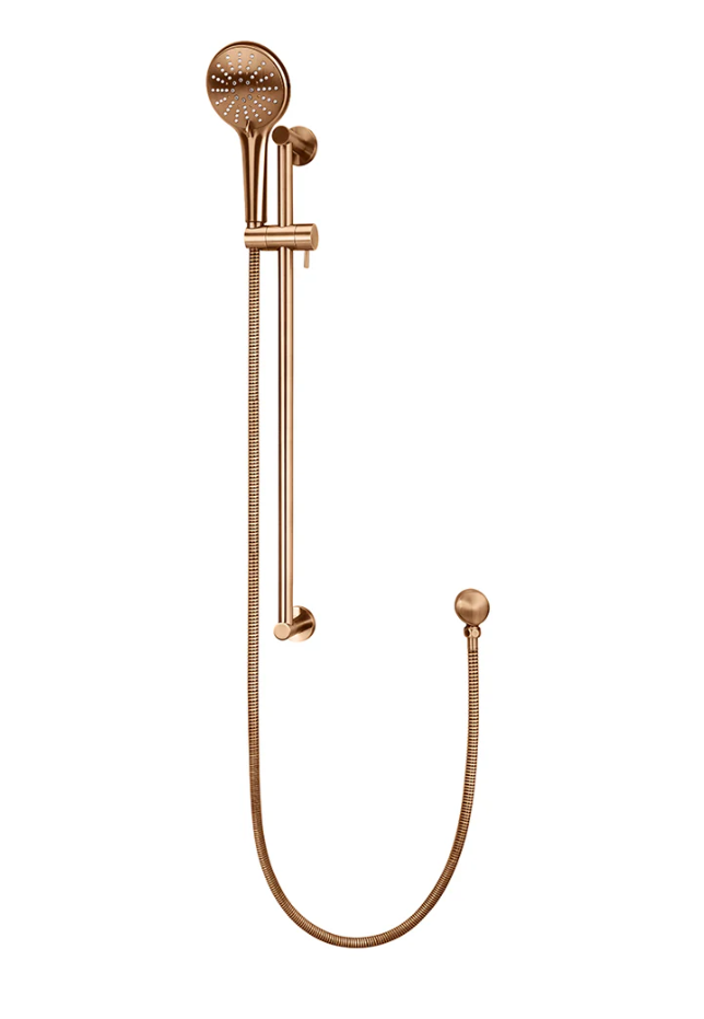 Meir - Round Three Function Hand Shower on Rail Column