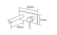 BUK Rund Black Bath Mixer - Warehouse excess stock Clearout